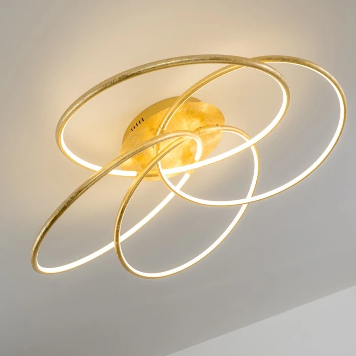 Hofstein Glen Deckenleuchte LED Gold, 1-flammig, Fernbedienung 8 Hofstein Glen Deckenleuchte LED Gold, 1-flammig, Fernbedienung – Bild 8