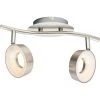 Globo ABRIL Deckenleuchte LED Nickel-Matt, 2-flammig