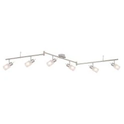 Globo AREO Strahler LED Nickel-Matt, 6-flammig