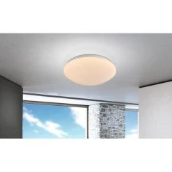 Globo Atreju I Deckenleuchte LED Wei&szlig;, 1-flammig, Fernbedienung, Farbwechsler -LED Leuchten Verkäufe 2022 globo atreju i deckenleuchte 48363rgb 5