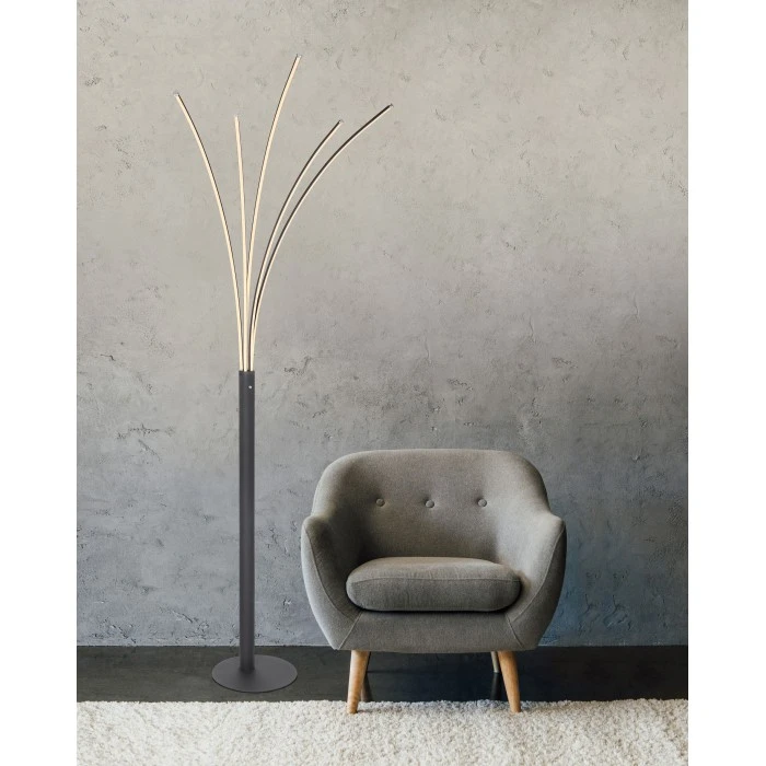 Globo BIZZY Bogenlampe LED Schwarz, 1-flammig 1 Globo BIZZY Bogenlampe LED Schwarz, 1-flammig