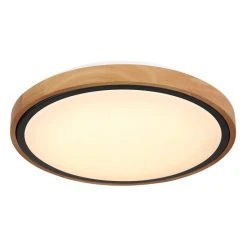 Globo BRUNO Deckenleuchte LED Schwarz, Naturfarben, 1-flammig -LED Leuchten Verkäufe 2022 globo bruno deckenleuchte 41764 12 4