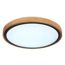 Globo BRUNO Deckenleuchte LED Schwarz, Naturfarben, 1-flammig -LED Leuchten Verkäufe 2022 globo bruno deckenleuchte 41764 12 5