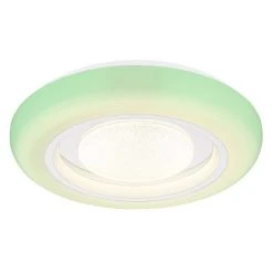 Globo BURRO Deckenleuchte LED Weiß, 1-flammig, Fernbedienung, Farbwechsler -LED Leuchten Verkäufe 2022 globo burro deckenleuchte 41369 18 13