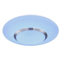 Globo CANDIDA Deckenleuchte LED Nickel-Matt, Weiß, 1-flammig, Fernbedienung, Farbwechsler -LED Leuchten Verkäufe 2022 globo candida deckenleuchte 48311 18rgb 4