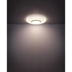 Globo CANDIDA Deckenleuchte LED Weiß, 1-flammig, Fernbedienung -LED Leuchten Verkäufe 2022 globo candida deckenleuchte 48311 30 7