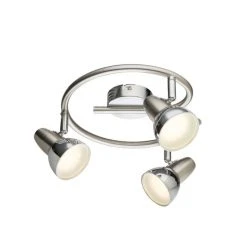 Globo CAPPUCCINO Deckenstrahler LED Nickel-Matt, 3-flammig