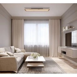 Globo CINDERELLA Deckenpanel LED Weiß, Holzoptik, 1-flammig