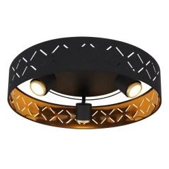 Globo CLARKE Deckenleuchte LED Schwarz, 3-flammig