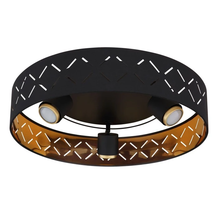 Globo CLARKE Deckenleuchte LED Schwarz, 3-flammig 2 Globo CLARKE Deckenleuchte LED Schwarz, 3-flammig – Bild 2