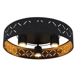 Globo CLARKE Deckenleuchte LED Schwarz, 3-flammig 10 Globo CLARKE Deckenleuchte LED Schwarz, 3-flammig -LED Leuchten Verkäufe 2022 globo clarke deckenleuchte 15229 3d 3