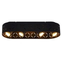 Globo CLARKE Deckenleuchte LED Schwarz, 4-flammig -LED Leuchten Verkäufe 2022 globo clarke deckenleuchte 15229 4d 2