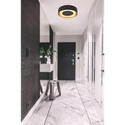 Globo CLARKE Deckenleuchte LED Schwarz, 1-flammig