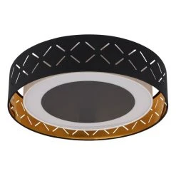 Globo CLARKE Deckenleuchte LED Schwarz, 1-flammig -LED Leuchten Verkäufe 2022 globo clarke deckenleuchte 15229d1 2