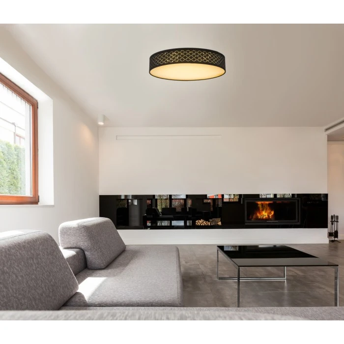 Globo CLARKE Deckenleuchte LED Nickel-Matt, 1-flammig, Fernbedienung 1 Globo CLARKE Deckenleuchte LED Nickel-Matt, 1-flammig, Fernbedienung