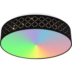 Globo CLARKE Deckenleuchte LED Weiß, 1-flammig, Fernbedienung, Farbwechsler -LED Leuchten Verkäufe 2022 globo clarke deckenleuchte 15229d9 10