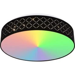 Globo CLARKE Deckenleuchte LED Weiß, 1-flammig, Fernbedienung, Farbwechsler -LED Leuchten Verkäufe 2022 globo clarke deckenleuchte 15229d9 13