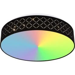 Globo CLARKE Deckenleuchte LED Weiß, 1-flammig, Fernbedienung, Farbwechsler -LED Leuchten Verkäufe 2022 globo clarke deckenleuchte 15229d9 14