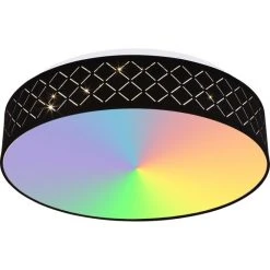 Globo CLARKE Deckenleuchte LED Weiß, 1-flammig, Fernbedienung, Farbwechsler -LED Leuchten Verkäufe 2022 globo clarke deckenleuchte 15229d9 15