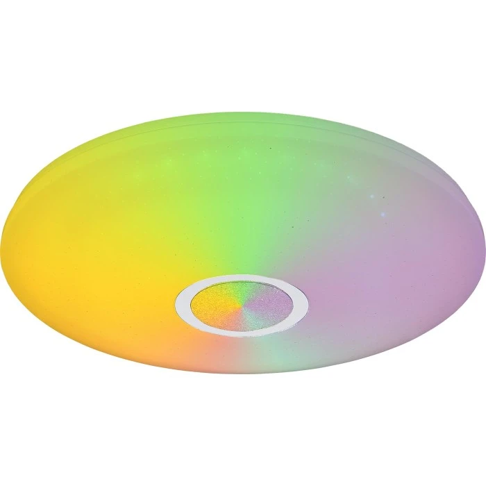 Globo CLARKE Deckenleuchte LED Weiß, 1-flammig, Fernbedienung, Farbwechsler 1 Globo CLARKE Deckenleuchte LED Weiß, 1-flammig, Fernbedienung, Farbwechsler