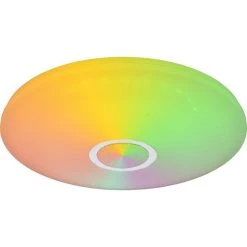 Globo CLARKE Deckenleuchte LED Weiß, 1-flammig, Fernbedienung, Farbwechsler 27 Globo CLARKE Deckenleuchte LED Weiß, 1-flammig, Fernbedienung, Farbwechsler -LED Leuchten Verkäufe 2022 globo clarke deckenleuchte 41365 18 11