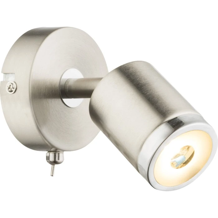 Globo COMORE Wandleuchte LED Nickel-Matt, 1-flammig 1 Globo COMORE Wandleuchte LED Nickel-Matt, 1-flammig