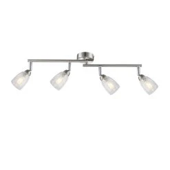 Globo CRASH Deckenstrahler LED Nickel-Matt, 4-flammig