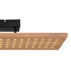 Globo DOLORES Deckenleuchte LED Schwarz, Holz dunkel, 1-flammig -LED Leuchten Verkäufe 2022 globo dolores deckenleuchte 15770d 3