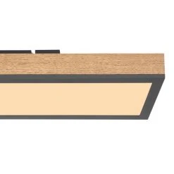 Globo DORO Deckenleuchte LED Schwarz, Holz dunkel, 1-flammig -LED Leuchten Verkäufe 2022 globo doro deckenleuchte 416080wd 5
