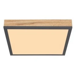 Globo DORO Deckenpanel LED Schwarz, Holzoptik, 1-flammig 12 Globo DORO Deckenpanel LED Schwarz, Holzoptik, 1-flammig -LED Leuchten Verkäufe 2022 globo doro deckenpanel 416080wd1 3