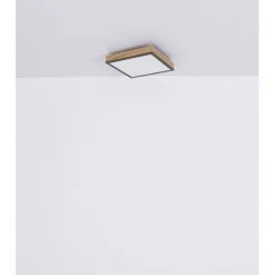 Globo DORO Deckenpanel LED Schwarz, Holzoptik, 1-flammig 17 Globo DORO Deckenpanel LED Schwarz, Holzoptik, 1-flammig -LED Leuchten Verkäufe 2022 globo doro deckenpanel 416080wd1 8