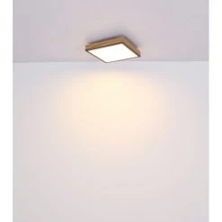 Globo DORO Deckenpanel LED Schwarz, Holzoptik, 1-flammig -LED Leuchten Verkäufe 2022 globo doro deckenpanel 416080wd2 7