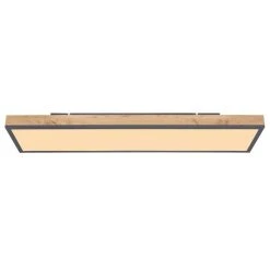 Globo DORO Deckenpanel LED Schwarz, Holz dunkel, 1-flammig 9 Globo DORO Deckenpanel LED Schwarz, Holz dunkel, 1-flammig -LED Leuchten Verkäufe 2022 globo doro deckenpanel 416080wd4 3