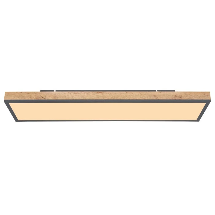 Globo DORO Deckenpanel LED Schwarz, Holz dunkel, 1-flammig 4 Globo DORO Deckenpanel LED Schwarz, Holz dunkel, 1-flammig – Bild 4