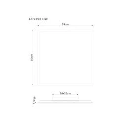 Globo DORO LED Panel Holz hell, 1-flammig -LED Leuchten Verkäufe 2022 globo doro led panel 416080d3w 5