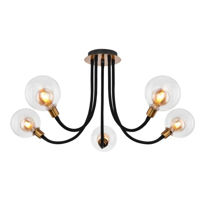 Globo EDDY Deckenleuchte LED Gold, 5-flammig 1 Globo EDDY Deckenleuchte LED Gold, 5-flammig