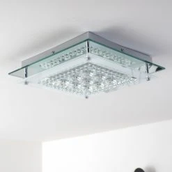 Globo ELENA Deckenleuchte LED Chrom, 1-flammig -LED Leuchten Verkäufe 2022 globo elena deckenleuchte 49362 10