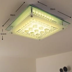 Globo ELENA Deckenleuchte LED Chrom, 1-flammig -LED Leuchten Verkäufe 2022 globo elena deckenleuchte 49362 3