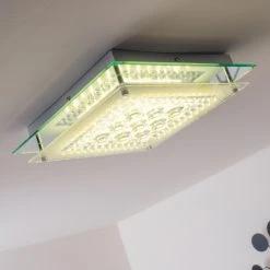 Globo ELENA Deckenleuchte LED Chrom, 1-flammig -LED Leuchten Verkäufe 2022 globo elena deckenleuchte 49362 9