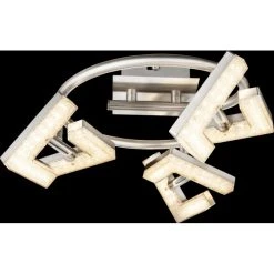 Globo EMMA LED Strahler Nickel-Matt, 3-flammig