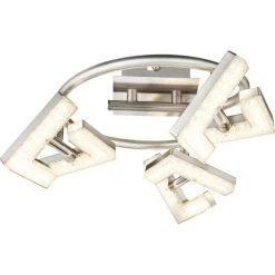 Globo EMMA LED Strahler Nickel-Matt, 3-flammig -LED Leuchten Verkäufe 2022 globo emma led strahler 56118 3 3