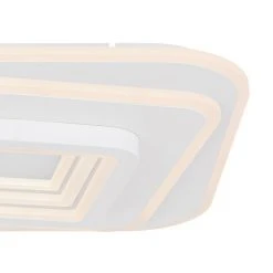 Globo ENNA Deckenleuchte LED Weiß, 1-flammig, Fernbedienung -LED Leuchten Verkäufe 2022 globo enna deckenleuchte 48535 55 4