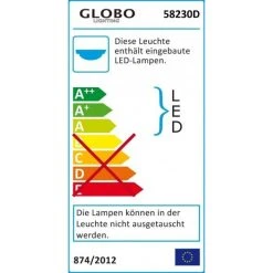 Globo ESTELAR Deckenleuchte LED Aluminium, 1-flammig -LED Leuchten Verkäufe 2022 globo estelar deckenleuchte 58230d 2