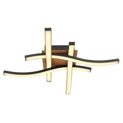 Globo EVITA Deckenleuchte LED Schwarz, Holzoptik, 1-flammig -LED Leuchten Verkäufe 2022 globo evita deckenleuchte 67171 20 2