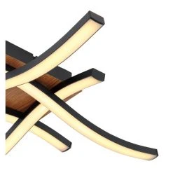 Globo EVITA Deckenleuchte LED Schwarz, Holzoptik, 1-flammig -LED Leuchten Verkäufe 2022 globo evita deckenleuchte 67171 20 4