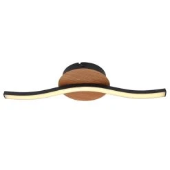 Globo EVITA Deckenleuchte LED Schwarz, Holzoptik, 1-flammig -LED Leuchten Verkäufe 2022 globo evita deckenleuchte 67171 6 2