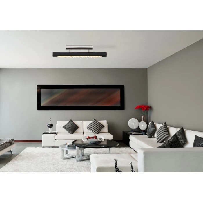 Globo FELICITAS Deckenleuchte LED Nickel-Matt, Schwarz, 1-flammig 1 Globo FELICITAS Deckenleuchte LED Nickel-Matt, Schwarz, 1-flammig