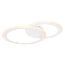 Globo FENNA Deckenleuchte LED Wei&szlig;, 1-flammig, Fernbedienung -LED Leuchten Verkäufe 2022 globo fenna deckenleuchte 67120 40 7