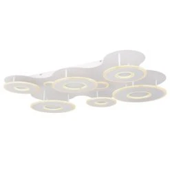 Globo FLAVETTO Deckenleuchte LED Weiß, 1-flammig, Fernbedienung