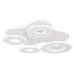 Globo FLAVETTO Deckenleuchte LED Weiß, 1-flammig, Fernbedienung 17 Globo FLAVETTO Deckenleuchte LED Weiß, 1-flammig, Fernbedienung -LED Leuchten Verkäufe 2022 globo flavetto deckenleuchte 48271 55 6